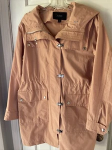 J.Crew Pink Lightweight Utility Jacket Woman Size Small With Hood - Picture 1 of 5