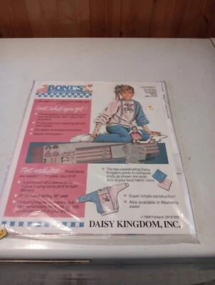 vtg Daisy Kingdom Children's Oversize Shirt Kit 5105 sz 4-12 friends w/ balloon  - Image 1 of 4