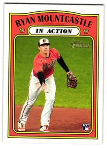 2021 Topps Heritage #186 Ryan Mountcastle - Picture 1 of 2