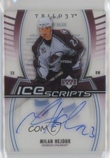2006-07 Upper Deck Trilogy Ice Scripts Milan Hejduk #IS-MH Auto