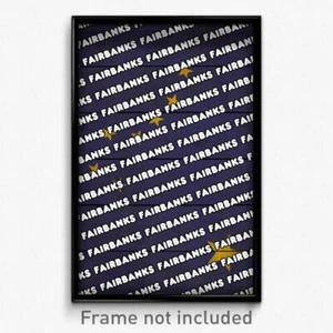 Fairbanks Alaska Poster (AK City Souvenir 11x17 Town Print) - Picture 1 of 1