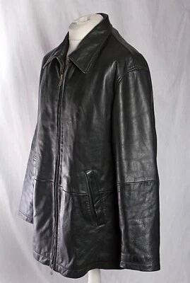 Timberland Weathergear Leather Coat Jacket Long Men's XL Heavyweight Vintage - Image 1 of 4