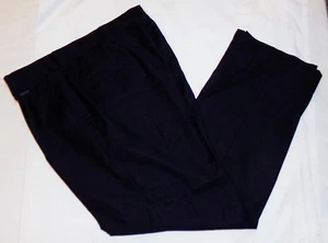 Versace Classic Mens Dress Pants 33 x 29 Wool Navy Blue Checked Print - Picture 1 of 8