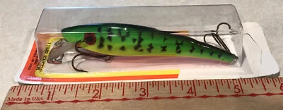 Luhr Jensen Pre Rapala Suspending Power Dive Minnow FIRE TIGER Plug Lure 4.5” - Image 1 of 4
