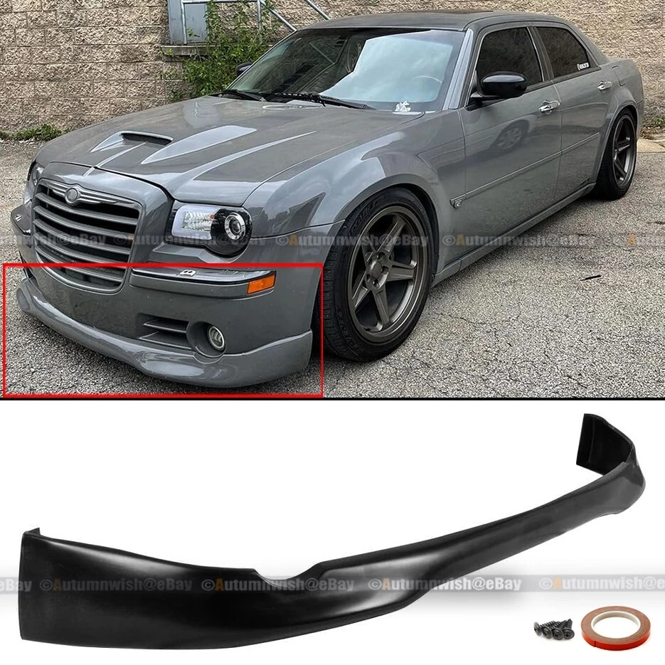 Fit 05-10 Chrysler 300 300C ED VIP Style Front Bumper Lip Spoiler Unpainted PU - Image 1 of 1