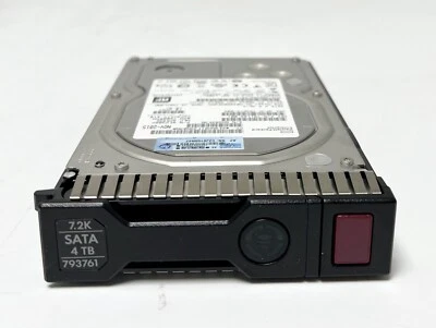 HPE 4TB SATA 6G 793665-B21 Midline 7.2K LFF (3.5in) SC 512e HDD - Image 1 of 4