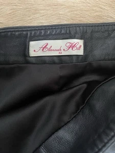 Alannah Hill Leather Skirt 10 - Picture 1 of 8