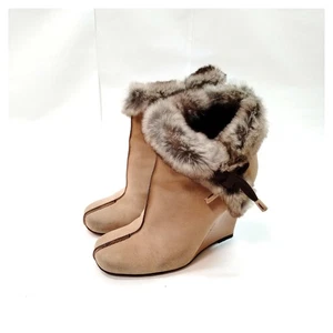 Louis Vuitton Boots Women Beiges Suede 1065625 - Imagen 1 de 11