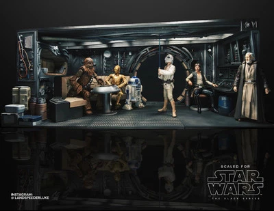 Custom Millennium Falcon Interior Diorama for 6 inch (1:12) Scale Action Figure - Image 1 of 4
