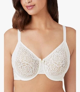 Wacoal 34DD weißer Spitzen-BH Neu mit Etikett - Bild 1 von 4