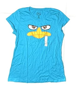 Disney Phineas & Ferb Perry Girls XXL 18 The Platypus Crew Neck Cotton T-Shirt - Picture 1 of 8