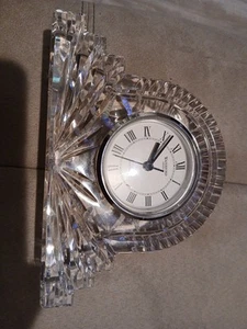 Waterford Crystal Mantle Clock Heavy - Picture 1 of 6