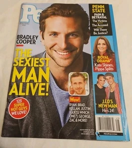 People Magazine Bradley Cooper Sexiest Man Alive Issue Penn State Kate Middleton - Picture 1 of 3