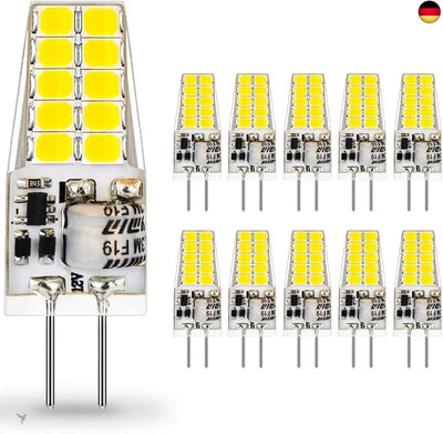 Auting G4 LED Lampen 12V AC/DC,3W LED G4 Birnen 6000K Kaltweiß 300lm, Ersatz  - Bild 1 von 4