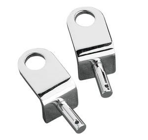 Seat Pegs (Pair) Chrome for Mounting Solo Seat to Frame with No Welding - Picture 1 of 3