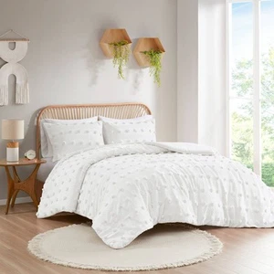 Intelligent Design 2pc Twin/Twin Extra Long Elise Clip Jacquard Duvet Cover Set - Picture 1 of 8