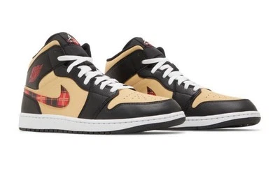Size 10.5 - Jordan 1 Mid SE Tartan Swoosh - Image 1 of 4