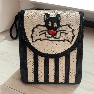 Sylvester The Cat Looney Toon Vintage Whittall & Shon Crossbody Bag - Image 1 of 3