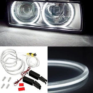 4Pcs Angel Eyes Halo Bright LED Angel Eyes Headlight Car Motorcycle DRL Limpm - Picture 1 of 11
