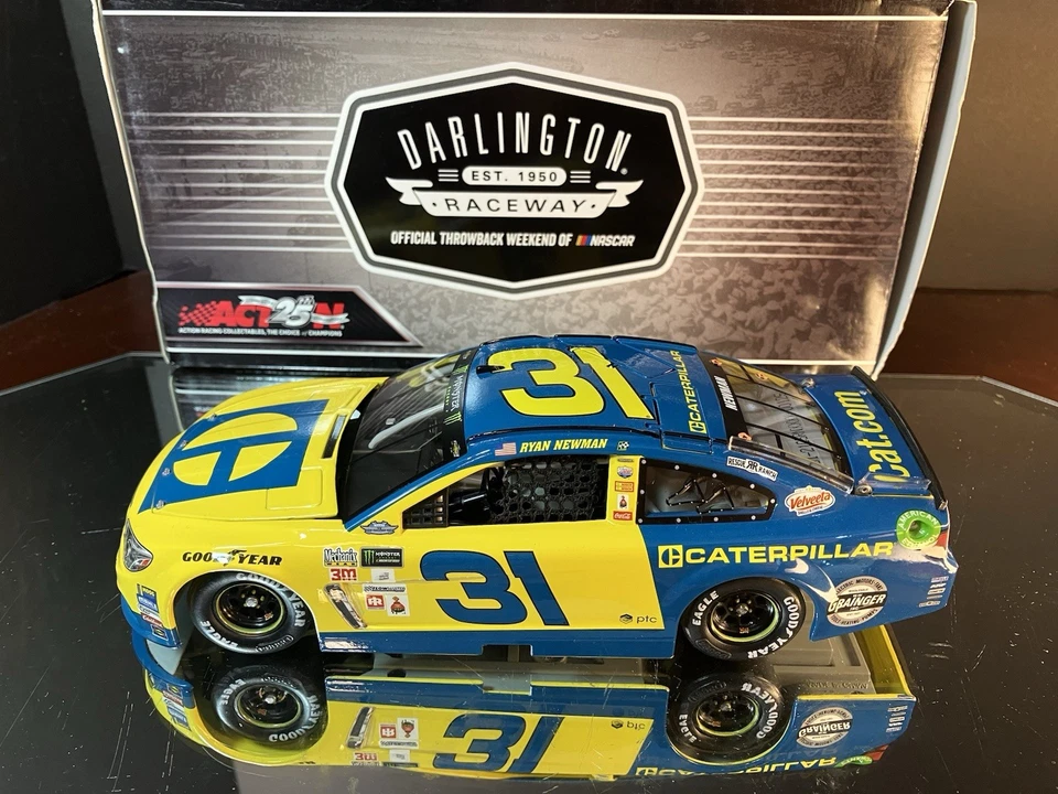 Ryan Newman #31 CAT Caterpillar Darlington Throwback 2017 Chevrolet SS 1:24 589 - Image 1 of 4