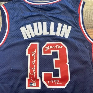 GOLDEN STATE WARRIORS HOF CHRIS MULLIN SIGNED AUTO DREAM TEAM JERSEY W INSC!!! - Picture 1 of 2