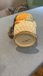 Vintage Fitz & Floyd Mug 1993 Omnibus Harvest Bounty Fall Autumn Thanksgiving - Picture 1 of 10