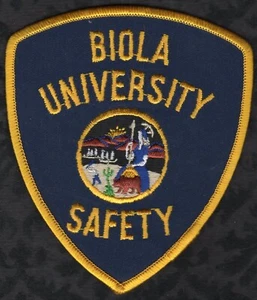 Parche de seguridad/policía de la Universidad de Biola de California - Imagen 1 de 2