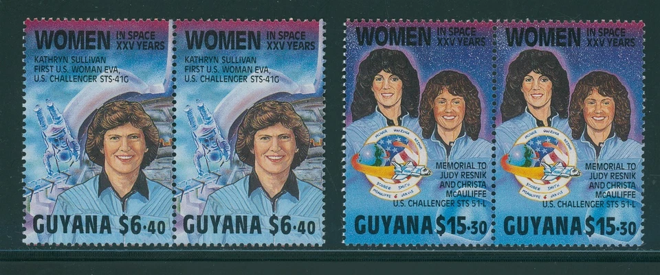 Guyana Scott #2216-2218 MNH PARES Mujeres en el Espacio CV$6+ 408505 Foto 1 de 1