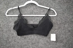 Free People Bralette Midweek Rücken Spitze Damen XS schwarz Boho - Bild 1 von 4