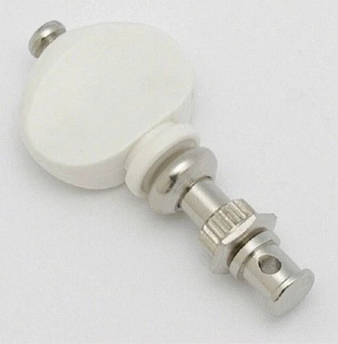 NEW - Gotoh UKB Ukulele Tuning Keys (4), White Buttons - NICKEL - Image 1 of 1