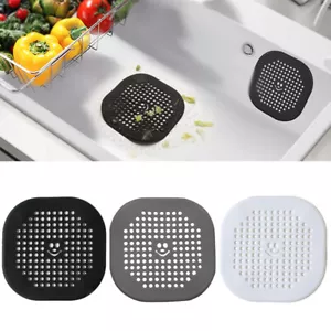 Drain Cover Hair Catcher Durable Silicone Drain Protector Hair Stopper QIN - Picture 1 of 12