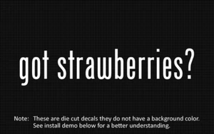 (2x) got strawberries? Sticker Die Cut Decal vinyl - Picture 1 of 1