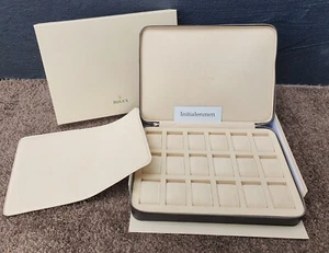 ROLEX TRAVELCASE for 18 WATCHES dealer NEW CANVAS 100% authentic TRAVEL CASE - Picture 1 of 12
