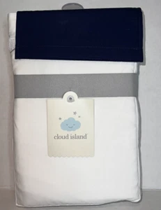 Falda cuna para bebé Cloud Island ropa de cama para bebé o niño pequeño azul marino con volantes nueva con etiquetas - Imagen 1 de 3