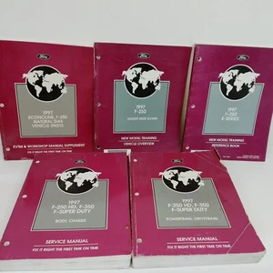 Ford 1997 F-250 HD F-350 F-Super Duty Service Manuals New Model Training 5 Book - Picture 1 of 20