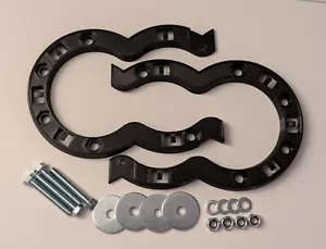Kit de montaje de parrilla delantera Audi para insignia 285 mm - Soporte emblema logotipo rejilla panal - Imagen 1 de 8
