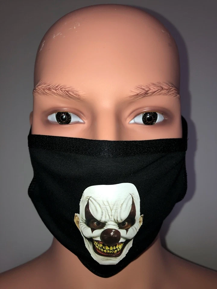 Crazy Scary Clown Face Mask  - Image 1 of 1