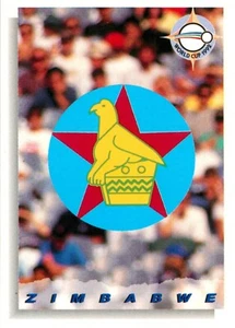 1993 1994 Zimbabwe ODI Cricket Futera 1992 World Cup Card - Team Logo - Picture 1 of 3
