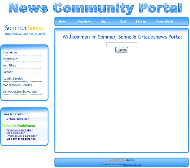 News Community Portal - PHP-Script - Bild 1 von 1