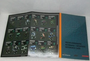 MechCommander Keyboard Interface Reference Card - Vintage Gaming Collectible - Picture 1 of 3