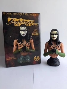 VINTAGE SNAPDRAGON KABUKI 2002 BUST FIGURE MOORE CREATIONS WARRIOR GOTHIC FEMALE - Picture 1 of 17