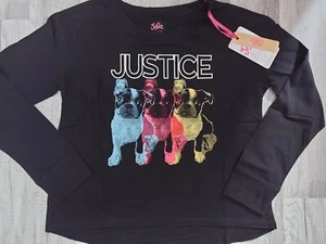 NWT Justice Girls Logo Puppy  Top Size 10 (13) - Picture 1 of 2