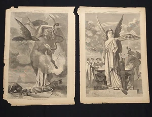Harper's Weekly 7/28/1860 Full Engravings NEVIN SPIRITS ABROAD Union Disunion - Picture 1 of 6
