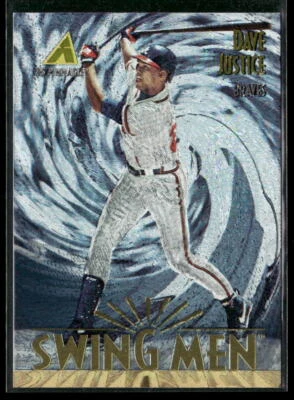 1995 Pinnacle #285 Dave Justice Museum Collection - Image 1 of 2