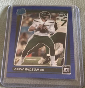 2021 optic Zach Wilson RC blue scope Rated rookie NY Jets - Picture 1 of 2