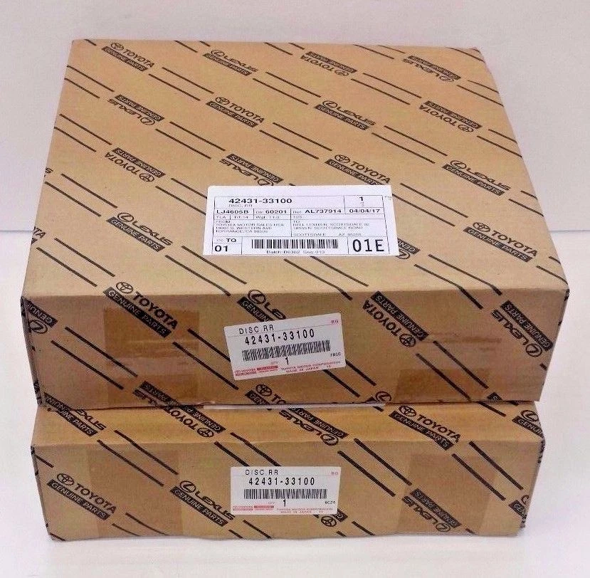 CONJUNTO DE ROTOR DE FREIO TRASEIRO LEXUS FABRICANTE DE EQUIPAMENTO ORIGINAL 2004-2006 ES330 - Imagem 1 de 1