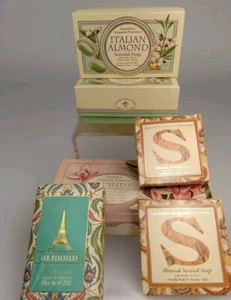 Lot Of 6 Tuscany Almond Scented  Hand Made Soap Bar 10.5 oz Tuscany Italy France - Picture 1 of 15