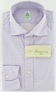Finamore Napoli Lavender Purple Shirt 16/41 - Picture 1 of 4