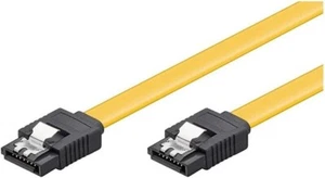 10 x SATA Anschlusskabel von Goodbay Buchse, 0.5m, gerade, SATA II/III, Gelb - Bild 1 von 3