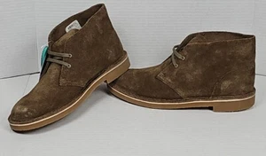 Stivali Chukka Clarks da uomo Bushacre 3 stringati sabbia pelle scamosciata taglia 11 M - Foto 1 di 17